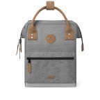 Rucksack Adventurer Small New York mit zwei auswechselbaren Vortaschen Hellgrau, Farbe: grau, Marke: Cabaia, EAN: 3701328303954, Abmessungen in cm: 23x32x13, Bild 3 von 10