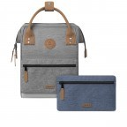 Rucksack Adventurer Small mit zwei auswechselbaren Vortaschen Hellgrau, Farbe: grau, Marke: Cabaia, EAN: 3701328303954, Abmessungen in cm: 23x32x13, Bild 1 von 10