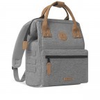 Rucksack Adventurer Small mit zwei auswechselbaren Vortaschen Hellgrau, Farbe: grau, Marke: Cabaia, EAN: 3701328303954, Abmessungen in cm: 23x32x13, Bild 4 von 10
