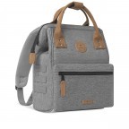 Rucksack Adventurer Small New York mit zwei auswechselbaren Vortaschen Hellgrau, Farbe: grau, Marke: Cabaia, EAN: 3701328303954, Abmessungen in cm: 23x32x13, Bild 4 von 10