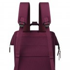 Rucksack Adventurer Medium Nice mit zwei auswechselbaren Vortaschen Weinrot, Farbe: rot/weinrot, Marke: Cabaia, EAN: 3701328353621, Abmessungen in cm: 27x41x16, Bild 9 von 10