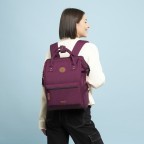 Rucksack Adventurer Medium Nice mit zwei auswechselbaren Vortaschen Weinrot, Farbe: rot/weinrot, Marke: Cabaia, EAN: 3701328353621, Abmessungen in cm: 27x41x16, Bild 7 von 10