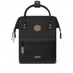 Rucksack Adventurer Small Berlin mit zwei auswechselbaren Vortaschen Schwarz, Farbe: schwarz, Marke: Cabaia, EAN: 3701328303350, Abmessungen in cm: 23x32x13, Bild 3 von 10