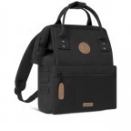 Rucksack Adventurer Small Berlin mit zwei auswechselbaren Vortaschen Schwarz, Farbe: schwarz, Marke: Cabaia, EAN: 3701328303350, Abmessungen in cm: 23x32x13, Bild 4 von 10