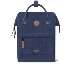 Rucksack Adventurer Medium Indianapolis mit zwei auswechselbaren Vortaschen Dunkelblau, Farbe: blau/petrol, Marke: Cabaia, EAN: 3701328389767, Abmessungen in cm: 27x41x16, Bild 3 von 10