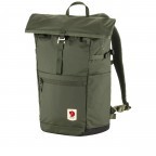 Rucksack High Coast Foldsack Volumen 24 Liter Mountain Green, Farbe: grün/oliv, Marke: Fjällräven, EAN: 7323451061844, Abmessungen in cm: 26x45x20, Bild 2 von 11