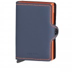 Geldbörse Twinwallet Matte Nightblue Orange, Farbe: blau/petrol, Marke: Secrid, EAN: 8718215284543, Abmessungen in cm: 7x10.2x2.5, Bild 1 von 4