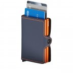 Geldbörse Twinwallet Matte Nightblue Orange, Farbe: blau/petrol, Marke: Secrid, EAN: 8718215284543, Abmessungen in cm: 7x10.2x2.5, Bild 4 von 4