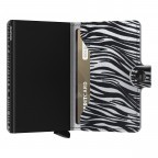 Geldbörse Miniwallet Zebra mit RFID-Schutz Light Grey, Farbe: schwarz, Marke: Secrid, EAN: 8718215284635, Abmessungen in cm: 6.5x10.2x1.2, Bild 3 von 5
