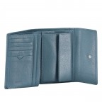 Geldbörse Lantea Cosma MH10F Midblue, Farbe: blau/petrol, Marke: Joop!, EAN: 4048835217763, Abmessungen in cm: 14x10x3, Bild 4 von 5
