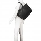 Shopper Sorano Esarosa Black, Farbe: schwarz, Marke: Adax, EAN: 5705483256771, Abmessungen in cm: 34x26x16.5, Bild 4 von 5
