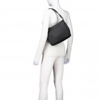 Umhängetasche Finja Shoulderbag Black, Farbe: schwarz, Marke: Flanigan, EAN: 4066727005007, Abmessungen in cm: 24.5x22x9, Bild 5 von 9