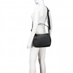 Umhängetasche Finja Shoulderbag Black, Farbe: schwarz, Marke: Flanigan, EAN: 4066727005007, Abmessungen in cm: 24.5x22x9, Bild 6 von 9