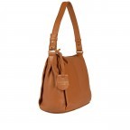 Umhängetasche Finja Shoulderbag Cognac, Farbe: cognac, Marke: Flanigan, EAN: 4066727005014, Abmessungen in cm: 24.5x22x9, Bild 2 von 9