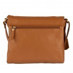 Umhängetasche Finja Satchelbag Cognac, Farbe: cognac, Marke: Flanigan, EAN: 4066727005038, Abmessungen in cm: 24.5x21.5x6.5, Bild 3 von 9
