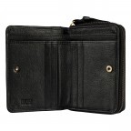Geldbörse Finja Double Flap Wallet mit RFID-Schutz Black, Farbe: schwarz, Marke: Flanigan, EAN: 4066727005083, Abmessungen in cm: 12.5x9.5x2.7, Bild 4 von 6