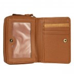 Geldbörse Finja Double Flap Wallet mit RFID-Schutz Cognac, Farbe: cognac, Marke: Flanigan, EAN: 4066727005090, Abmessungen in cm: 12.5x9.5x2.7, Bild 5 von 6