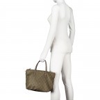 Handtasche Collana Tessuto Helena MHZ Olive Night, Farbe: grün/oliv, Marke: Joop!, EAN: 4048835211204, Abmessungen in cm: 27.5x24x14, Bild 4 von 8