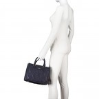Handtasche Ricamo Aurelia SHZ Dark Blue, Farbe: blau/petrol, Marke: Joop!, EAN: 4048835210023, Abmessungen in cm: 27x21x14, Bild 4 von 8