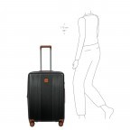 Koffer Ferrara erweiterbar Größe 67 Nero, Farbe: schwarz, Marke: Brics, EAN: 8016623958545, Abmessungen in cm: 46x67x26, Bild 8 von 11