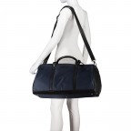 Reisetasche Washed Canvas & Wax Pull Up Tornio Navy, Farbe: blau/petrol, Marke: The Chesterfield Brand, EAN: 8719241108759, Abmessungen in cm: 53x30x27, Bild 4 von 8