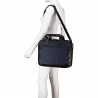 Aktentasche Nylon & Wax Pull Up Narvik Navy, Farbe: blau/petrol, Marke: The Chesterfield Brand, EAN: 8719241107912, Abmessungen in cm: 40x31x8, Bild 5 von 9