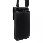 Umhängetasche / Handytasche Langley Black, Farbe: schwarz, Marke: The Chesterfield Brand, EAN: 8719241104294, Abmessungen in cm: 11x20x2, Bild 4 von 10