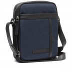 Umhängetasche Nylon & Wax Pull Up Arendal Navy, Farbe: blau/petrol, Marke: The Chesterfield Brand, EAN: 8719241108278, Abmessungen in cm: 20x27x7, Bild 1 von 8