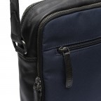 Umhängetasche Nylon & Wax Pull Up Arendal Navy, Farbe: blau/petrol, Marke: The Chesterfield Brand, EAN: 8719241108278, Abmessungen in cm: 20x27x7, Bild 7 von 8