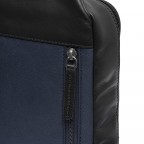 Umhängetasche Nylon & Wax Pull Up Salla Navy, Farbe: blau/petrol, Marke: The Chesterfield Brand, EAN: 8719241107554, Abmessungen in cm: 17x26x6, Bild 7 von 8