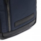 Umhängetasche Nylon & Wax Pull Up Salla Navy, Farbe: blau/petrol, Marke: The Chesterfield Brand, EAN: 8719241107554, Abmessungen in cm: 17x26x6, Bild 8 von 8