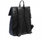 Rucksack Nylon & Wax Pull Up Trondheim Navy, Farbe: blau/petrol, Marke: The Chesterfield Brand, EAN: 8719241107790, Abmessungen in cm: 34x41x15, Bild 2 von 7