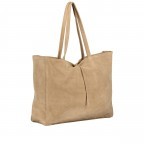 Shopper Velours Beige, Farbe: beige, Marke: Hausfelder Manufaktur, EAN: 4065646020917, Abmessungen in cm: 36.5x31x12.5, Bild 2 von 5