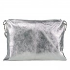 Umhängetasche Metallic Silber, Farbe: metallic, Marke: Hausfelder Manufaktur, EAN: 4065646021242, Abmessungen in cm: 35x25x1, Bild 3 von 8