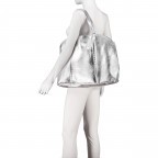 Tasche Metallic Silber, Farbe: metallic, Marke: Hausfelder Manufaktur, EAN: 4065646026698, Abmessungen in cm: 45x35x11, Bild 4 von 5