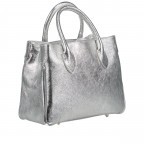 Handtasche Silber, Farbe: metallic, Marke: Hausfelder Manufaktur, EAN: 4065646021327, Abmessungen in cm: 30x23.5x12, Bild 2 von 7