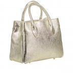 Handtasche Metallic Gold, Farbe: metallic, Marke: Hausfelder Manufaktur, EAN: 4065646021334, Abmessungen in cm: 30x23.5x12, Bild 2 von 7