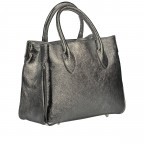 Handtasche Metallic Anthra, Farbe: anthrazit, Marke: Hausfelder Manufaktur, EAN: 4065646021341, Abmessungen in cm: 30x23.5x12, Bild 2 von 7