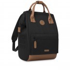 Rucksack Adventurer Medium Cologne mit zwei auswechselbaren Vortaschen Black, Farbe: schwarz, Marke: Cabaia, EAN: 3701328346319, Abmessungen in cm: 27x41x16, Bild 4 von 10
