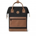 Rucksack Adventurer Medium Cologne mit zwei auswechselbaren Vortaschen Black, Farbe: schwarz, Marke: Cabaia, EAN: 3701328346319, Abmessungen in cm: 27x41x16, Bild 2 von 10