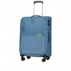 Koffer Air Wave Spinner M erweiterbar Coronet Blue Lime, Farbe: blau/petrol, Marke: American Tourister, EAN: 5400520270894, Abmessungen in cm: 44x68x28, Bild 2 von 12