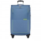 Trolley Air Wave Spinner L erweiterbar Coronet Blue Lime, Farbe: blau/petrol, Marke: American Tourister, EAN: 5400520270948, Abmessungen in cm: 45.5x80x32, Bild 1 von 12