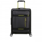 Handgepäck-Trolley Hello Cabin Spinner 55 Expandable Coated Black Lime, Farbe: schwarz, Marke: American Tourister, EAN: 5400520295569, Abmessungen in cm: 40x55x24.5, Bild 14 von 14