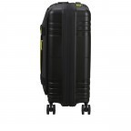 Handgepäck-Trolley Hello Cabin Spinner 55 Expandable Coated Black Lime, Farbe: schwarz, Marke: American Tourister, EAN: 5400520295569, Abmessungen in cm: 40x55x24.5, Bild 3 von 14
