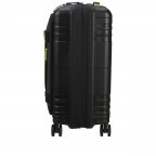 Handgepäck-Trolley Hello Cabin Spinner 55 Expandable Coated Black Lime, Farbe: schwarz, Marke: American Tourister, EAN: 5400520295569, Abmessungen in cm: 40x55x24.5, Bild 4 von 14