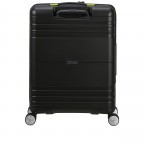Handgepäck-Trolley Hello Cabin Spinner 55 Expandable Coated Black Lime, Farbe: schwarz, Marke: American Tourister, EAN: 5400520295569, Abmessungen in cm: 40x55x24.5, Bild 6 von 14