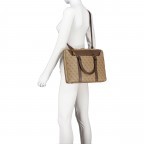 Aktentasche Vezzola Smart 4g-logo Beige Brown, Farbe: cognac, Marke: Guess, EAN: 7621701507365, Abmessungen in cm: 38x27x4, Bild 6 von 7