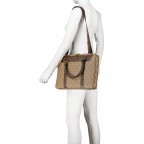 Aktentasche Vezzola Smart 4g-logo Beige Brown, Farbe: cognac, Marke: Guess, EAN: 7621701507365, Abmessungen in cm: 38x27x4, Bild 5 von 7