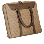 Aktentasche Vezzola Smart 4g-logo Beige Brown, Farbe: cognac, Marke: Guess, EAN: 7621701507365, Abmessungen in cm: 38x27x4, Bild 2 von 7