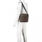 Umhängetasche 4G-Logo Brown Ochre, Farbe: braun, Marke: Guess, EAN: 7626101548840, Abmessungen in cm: 22x22x6.3, Bild 4 von 6